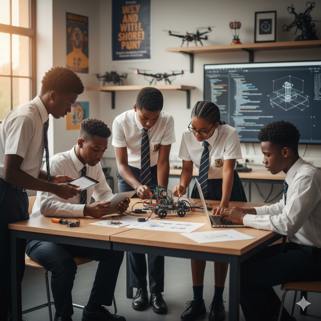 Modern classroom desks